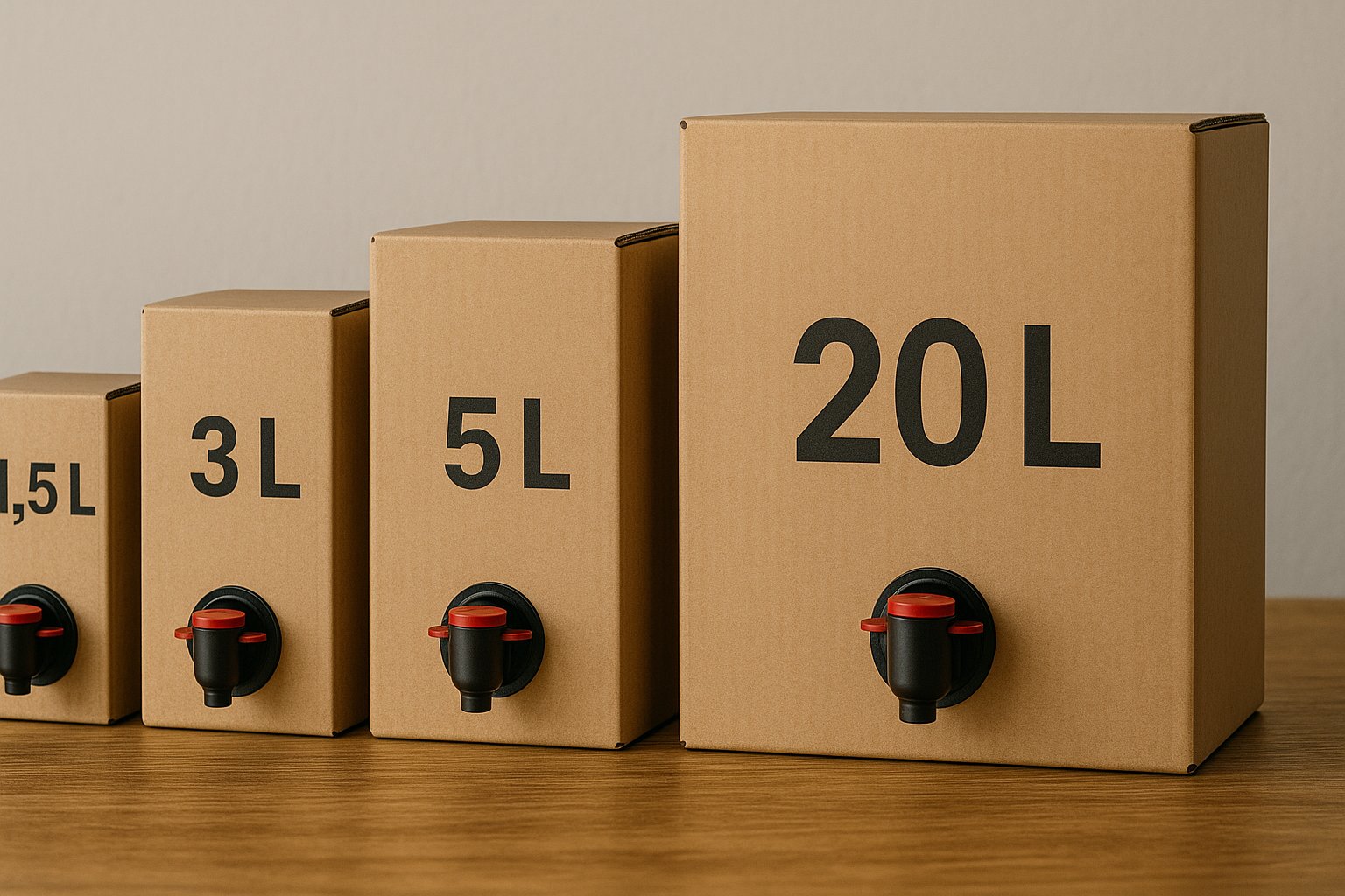 Bag-in-Box Kartons von 1,5 bis 20 Liter